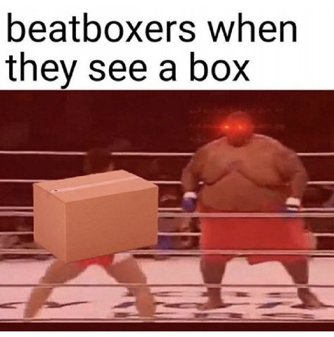 beatboxers when they see a box