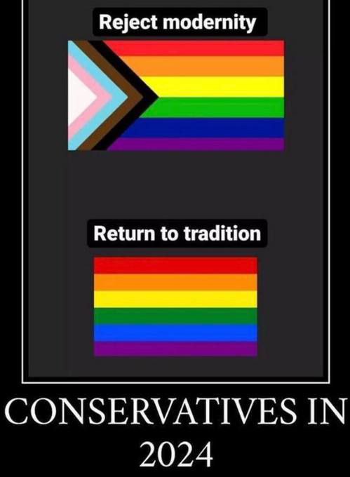Reject modernity Return to tradition CONSERVATIVES IN 2024