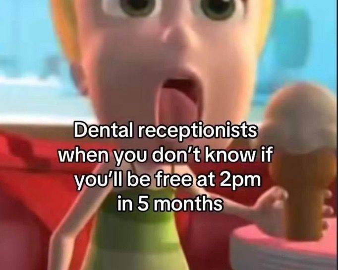 Я Dental receptionists” when you don't know if you'll be months