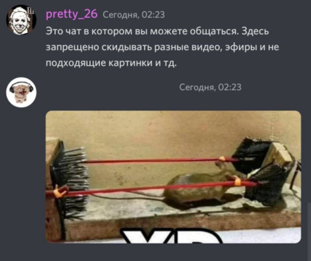pretty_26 Сегодня, 02:23 Это чат в котором вы можете общаться. Здесь запрещено скидывать разные видео, эфиры и не подходящие картинки и Сегодня, 02:23
