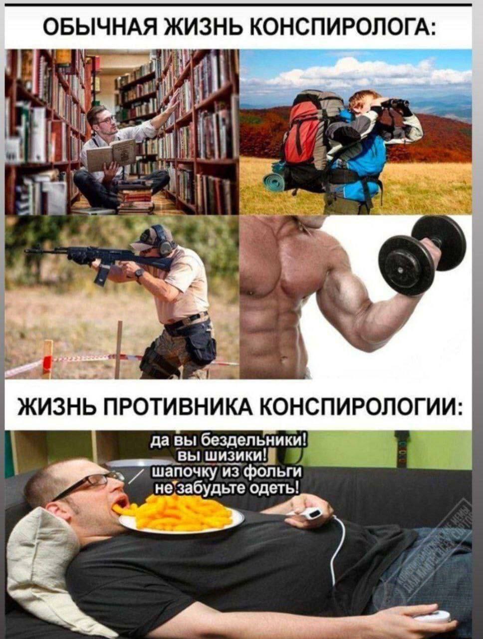 ОБЫЧНАЯ ЖИЗНЬ КОНСПИРОЛОГА: A ЖИЗНЬ ПРОТИВНИКА КОНСПИРОЛОГИИ да вы шапочку из фольги вы шизики. не’забудьте одеть!