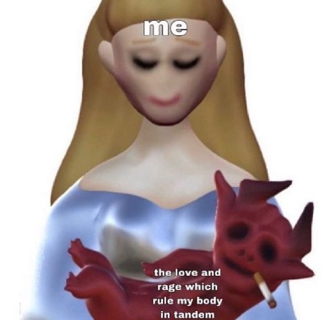 ame the,love and rage which rule my body in tandem