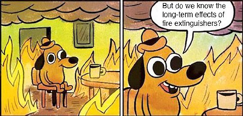 But we know the fire extinguish ong-term effects of И А