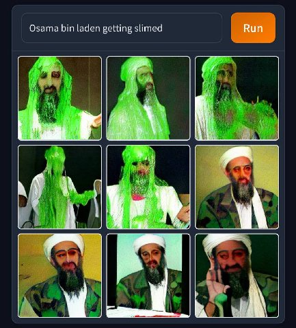 Osama bin laden getting slimed у