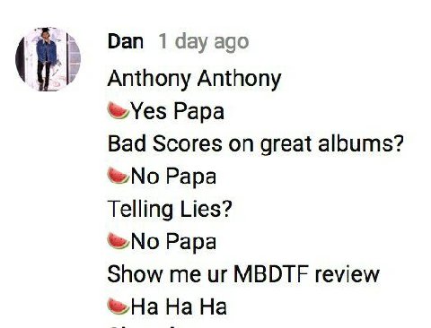 Dan 1 day ago Anthony Anthony Yes Papa Bad Scores on great albums? Papa Telling Lies? Papa Show МВОТЕ review >На На На