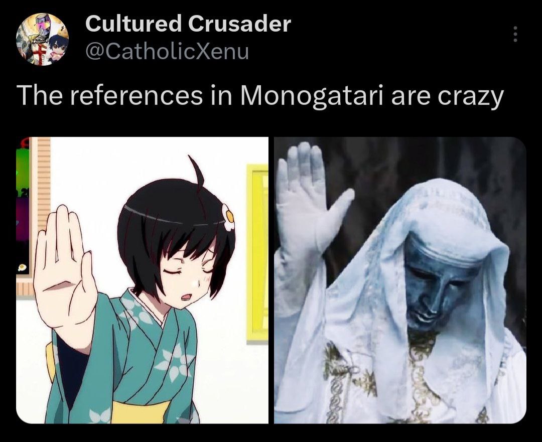 Cultured Crusader The references in Monogatari are crazy 4 A