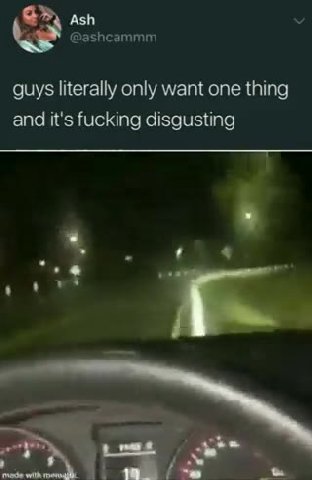 guys literally only want one thing and it's fucking disgusting
