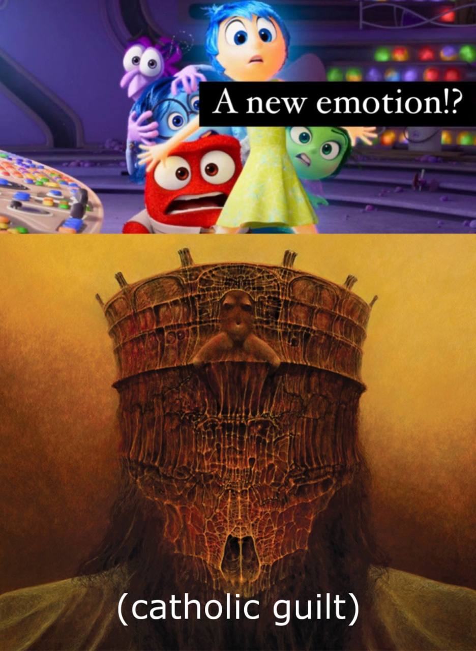 А new emotion!? А (catholic guilt)