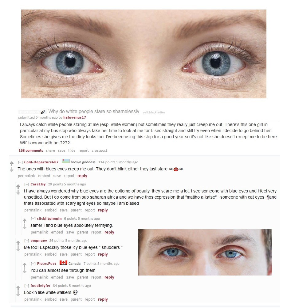 The nigger redditor fears the blue eyes white supremacist
