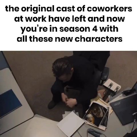 the original cast of coworkers all these new characters