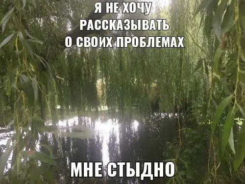 Я РАССКАЗЫВАТЬ 0 СВОИХ ПРОБЛЕМАХ МНЕ СТЫДНО