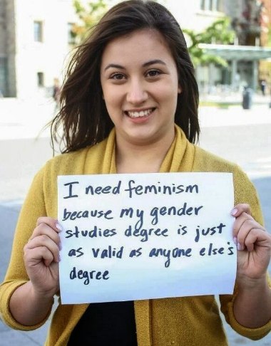 need feminism because studies #5 just gne elses as Valid #5 dearee