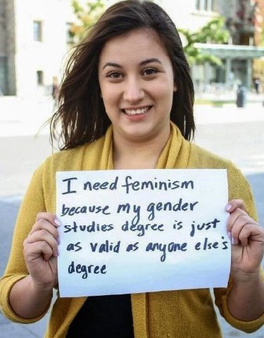 need feminism because studies #5 just gne elses as Valid #5 dearee