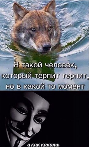 A Я такой человек, который терпит терпит, но в какой то момент