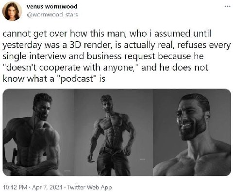 venus wormwood 6 cannot get over how this man, who i assumed until yesterday was a render, is actually real, refuses every single interview and business request because he "doesn't cooperate with anyo