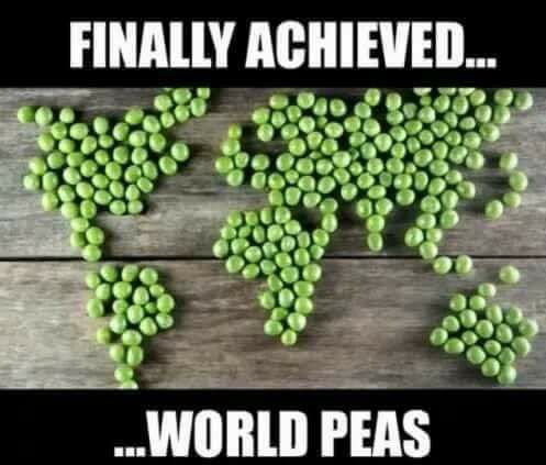 FINALLY “WORLD PEAS