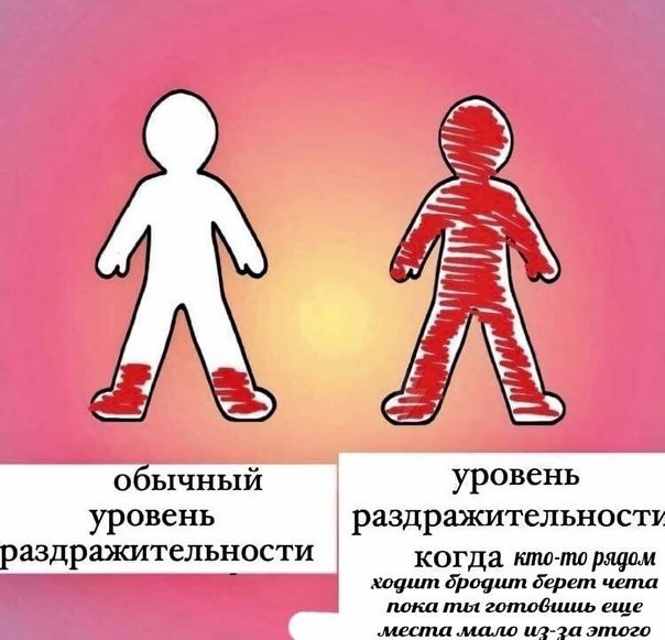 7 обычный уровень уровень раздражительност раздражительности когда кто-то рядом ходит бродит дерет чета пока тия готовишь еще места этого