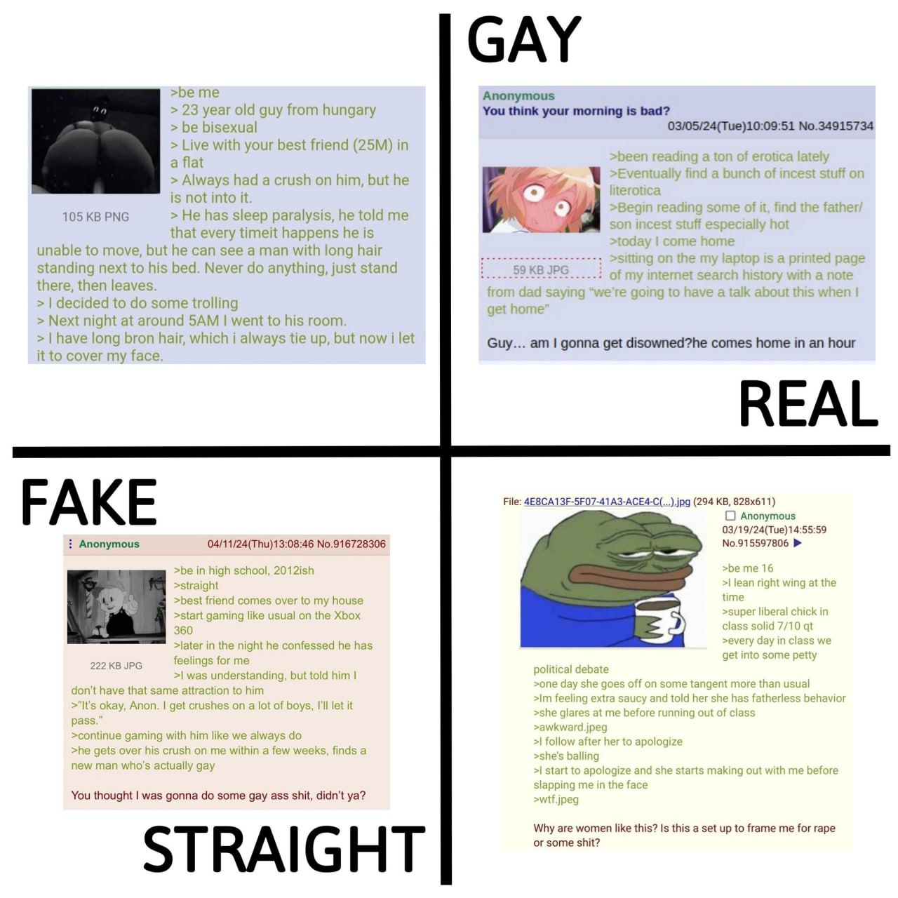GAY >be me Anonymous 2 2: 3 year old guy from hungary You think your morning is bad? be bisexual 03/05/24(Tue)10:09:51 No.34915734 Live with your best friend in a flat Always had a crush on him, but h