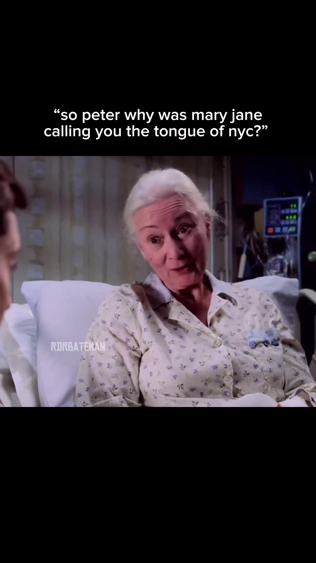 “so peter why was mary jane calling you the tongue of nyc?”