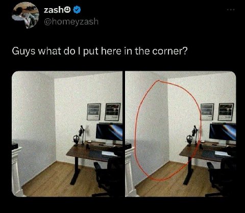 zash® Guys what до put here in the corner?