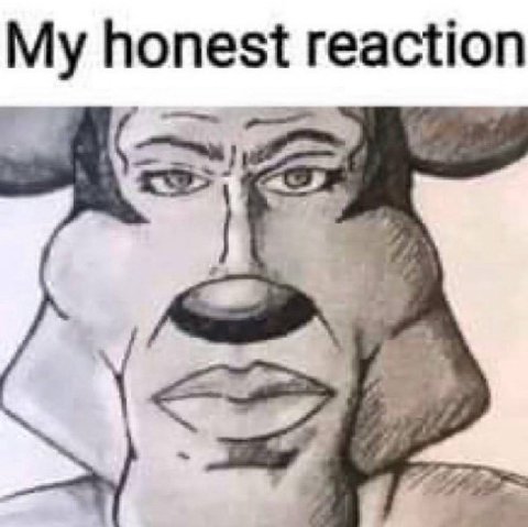 honest reaction