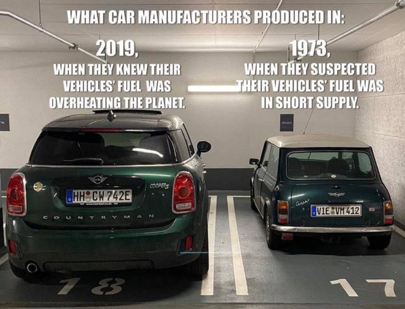 HAT CAR MANUFACTURERS PRODUCED я oN 2019, 1913 WHEN THEY KNEW THEIR WHEN THEY SUSPECTED VEHICLES FUEL WAS HEIR VEHICLES’ FUEL WAS OVERHEATING THE PLANET. SUPPLY.