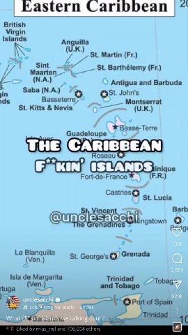 Л опаебассы © Original audic : _ What f**kin’ islands we talking bout? ... у WE TALKIN ABOUT? Л па! audio unclesacchi ¢ Ori : Л По unclesacchi * Original au : Kastern Caribbean |^ Islands Anguilla А M