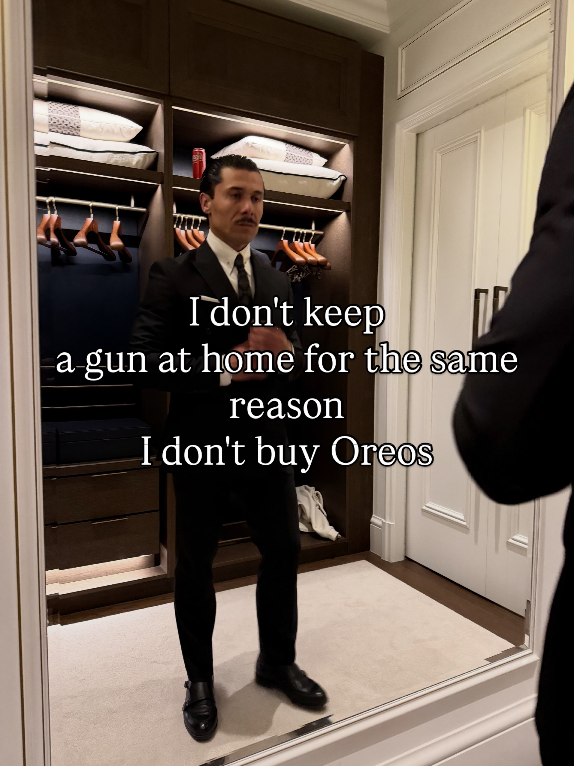 I don't keep a at home for the same reason I don't buy Oreos