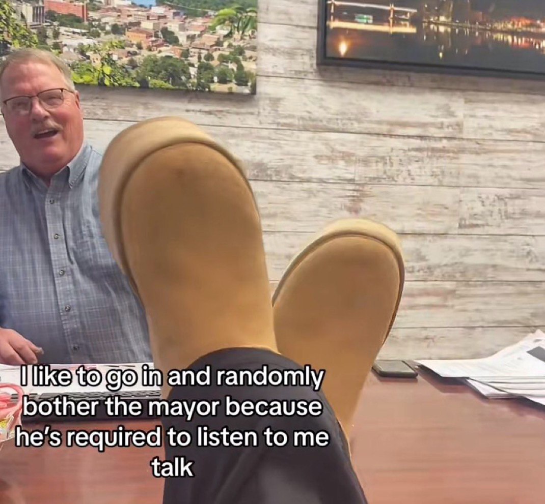 and randomly и bother the mayor because he’s required to listen to me talk