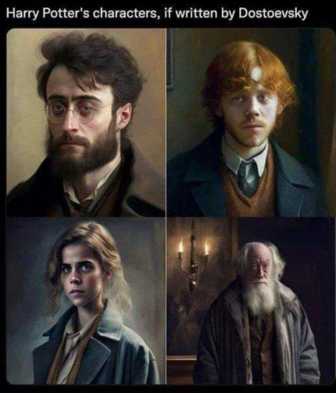 Harry Potter's characters, if written Dostoevsky