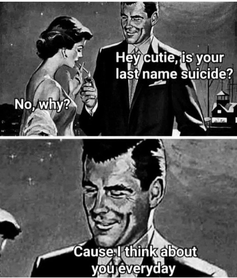 1 Hey, cutie 15 your last name suicide? a No why thin youjevery day