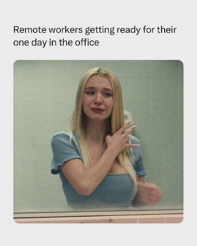 Remote workers getting ready for their one day in the office