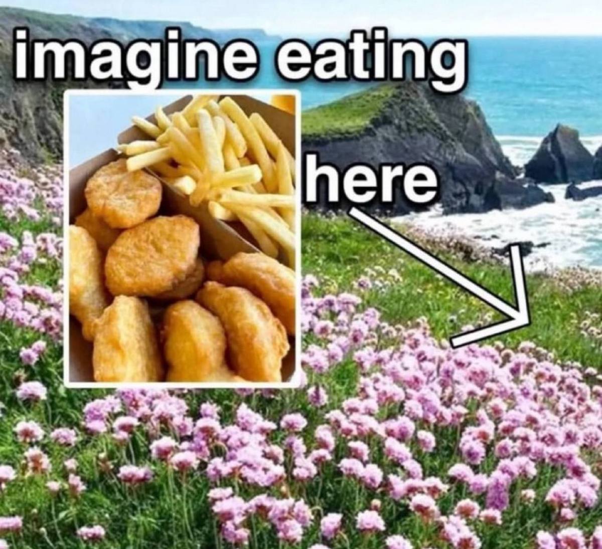 agine eating here