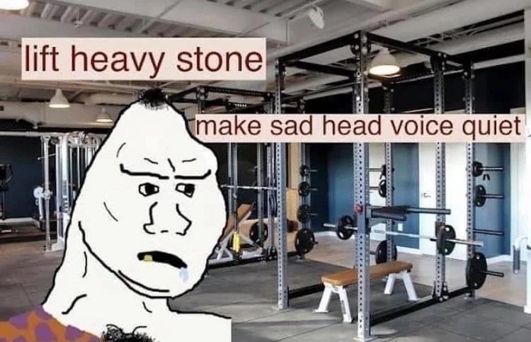 heavy Stone sad head voice quiet