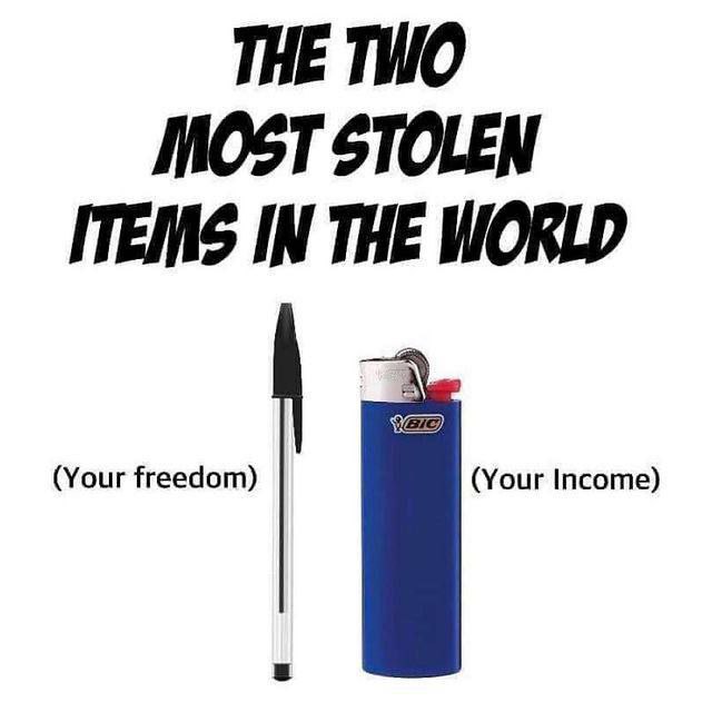 THE THO MOST STOLEN ITEMS IN WORLD (Your freedom) Income)