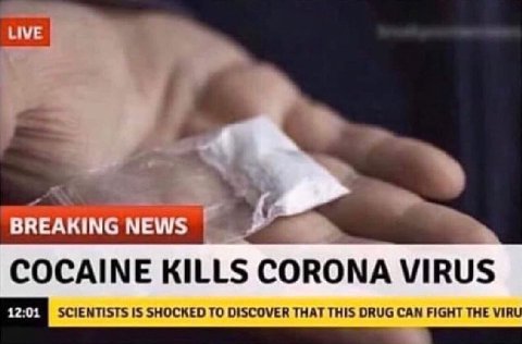 ЫМЕ BREAKING NEWS COCAINE KILLS CORONA VIRUS SCIENTISTS IS SHOCKED TO DISCOVER THAT THIS DRUG CAN FIGHT THE