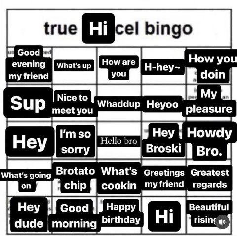 true bingo Good evening you my doin to Heyoo Sup meet you pleasure Hello bro Howdy Hey Broski 9 Bro. Brotato What's Greetings Greatest chip cookin regards Hey Good Happy Beautiful birthday dude mornin