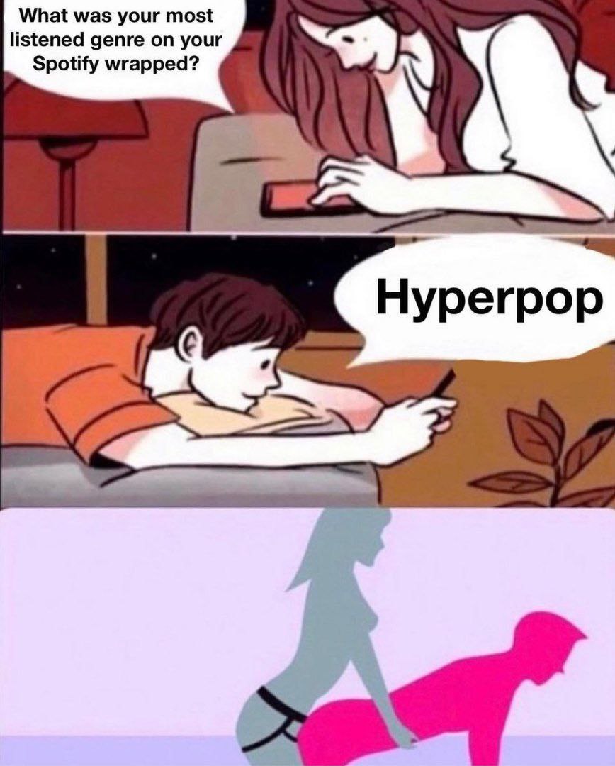 What was your most listened genre on your Spotify wrapped? Hyperpop
