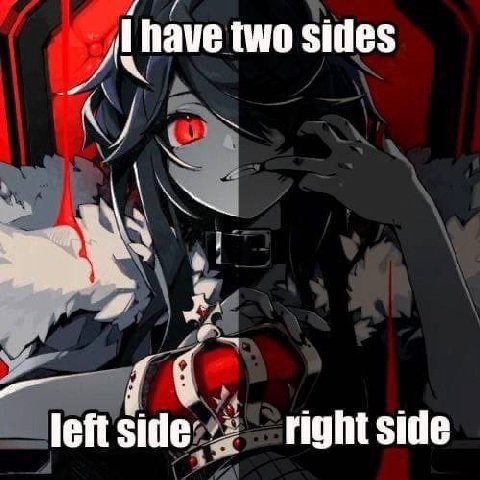 have two sides side