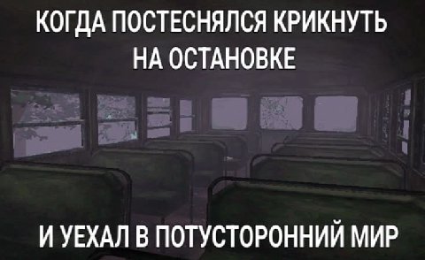 КОГДА ПОСТЕСНЯЛСЯ КРИКНУТЬ НА ОСТАНОВКЕ И УЕХАЛ В ПОТУСТОРОННИЙ МИР