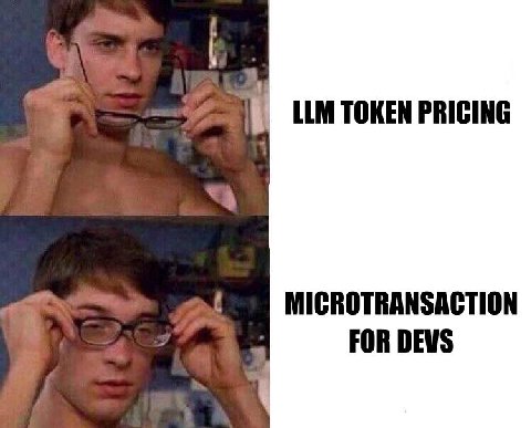LLM TOKEN PRICING MICROTRANSACTION FOR DEVS