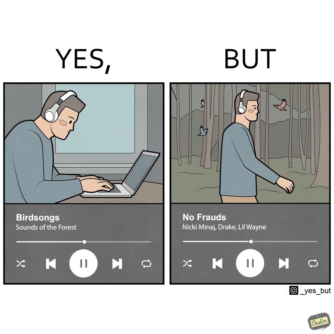 YES, BUT Birdsongs No Frauds Sounds of the Forest Nicki Minaj, Drake, Lil Wayne о о уезьи