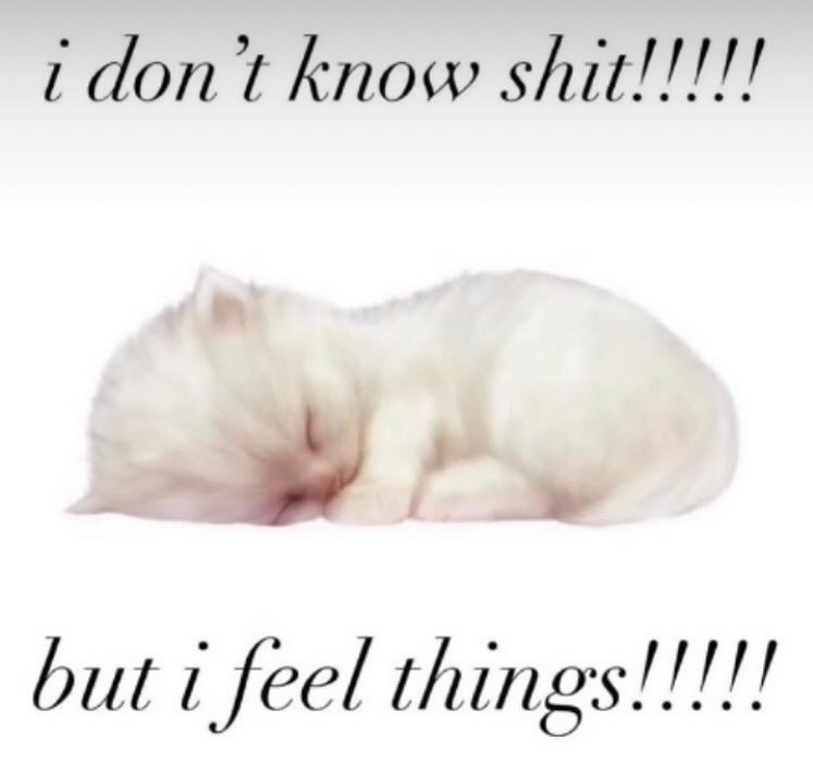 know but feel