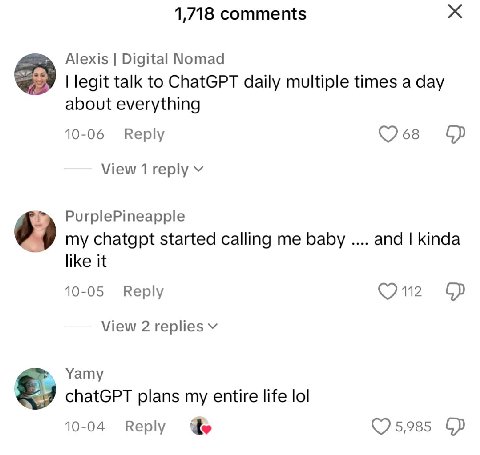 Women will fall for ChatGPT boyfriends more than men for ChatGPT Gfs because words matter more to women.