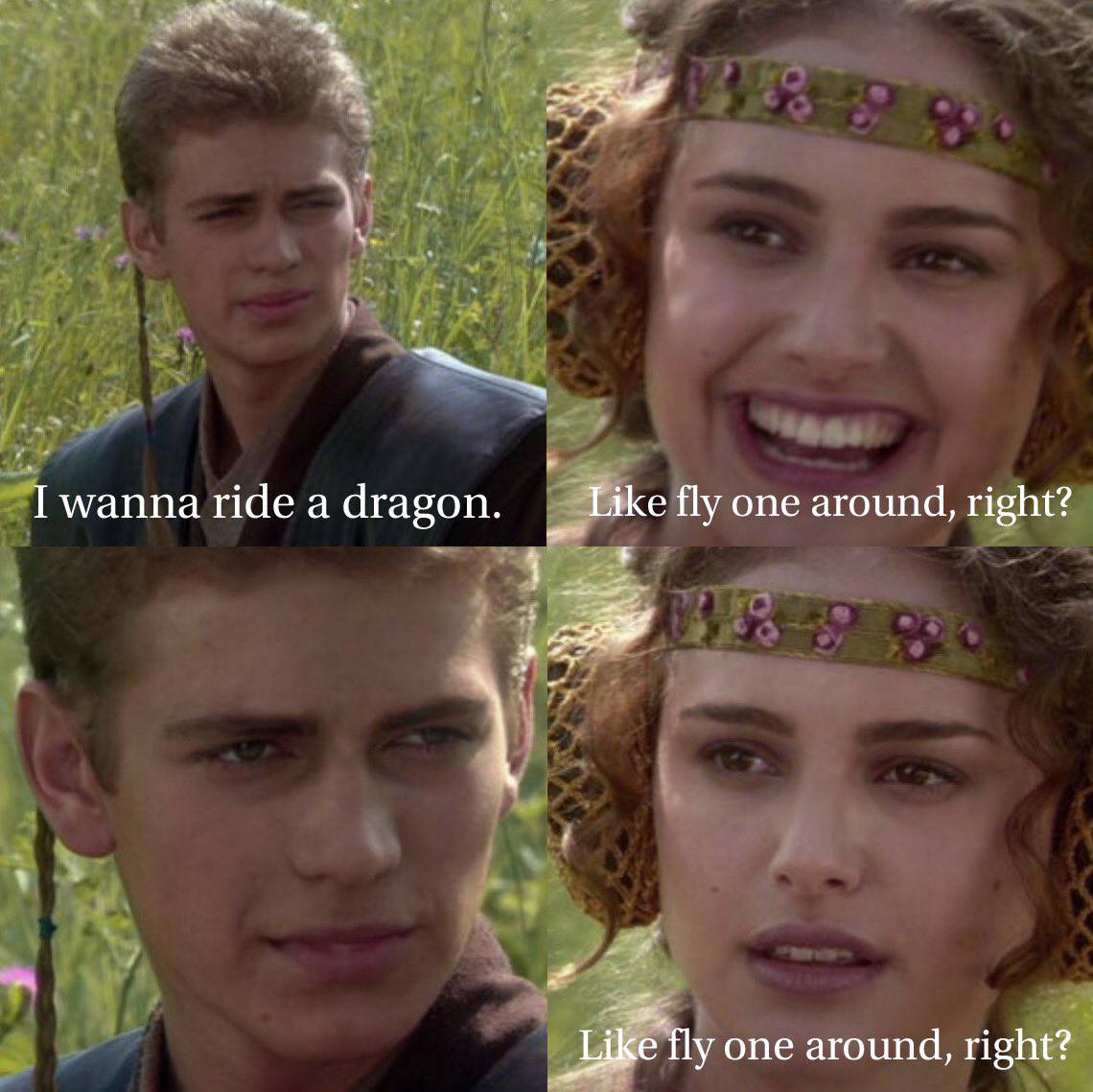 wanna ride а dragon. fly one around, right? one around, right?