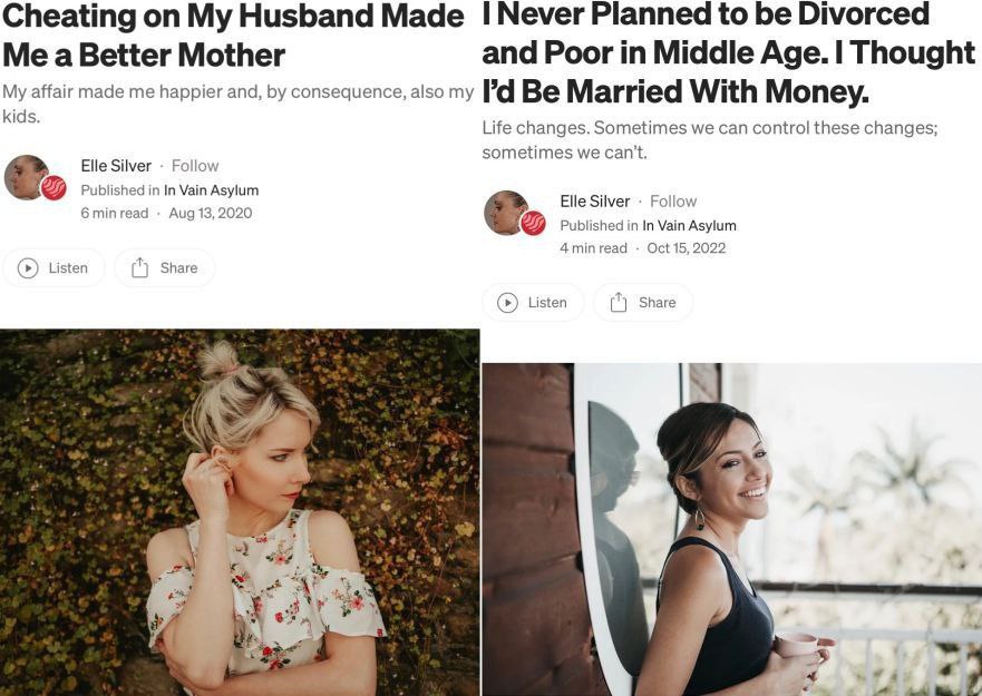 Cheating My Husband Made 1Меуег Planned to be Divorced Me a Better Mother and Poor in Middle Age. Thought My affair made me happier and, consequence, also my Be Married With Money. kids. Life changes.