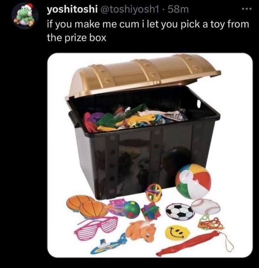 a yoshitoshi you make сит i let you pick a toy from the prize box 2 A