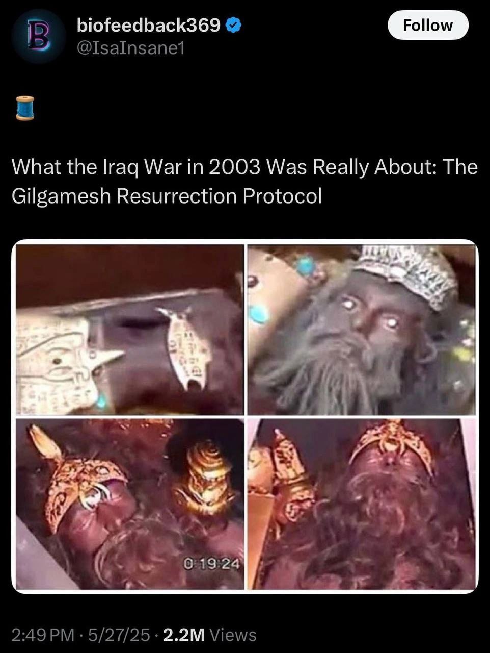 biofeedback369 Роном What the Iraq War in 2003 Was Really About: The Gilgamesh Resurrection Protocol 7 у