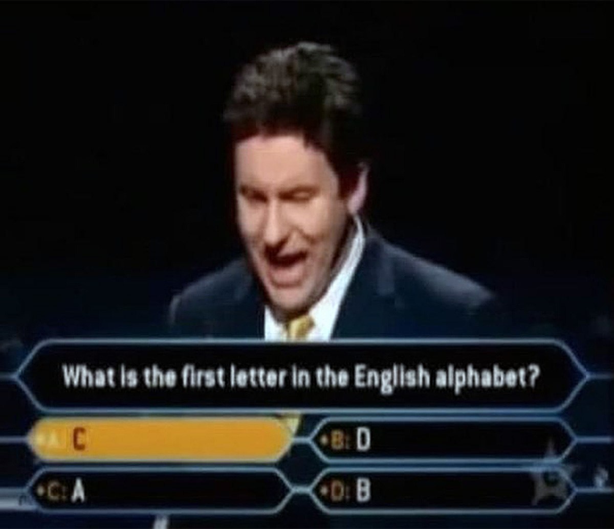 What is the first letter in the English alphabet?