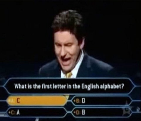 What is the first letter in the English alphabet?